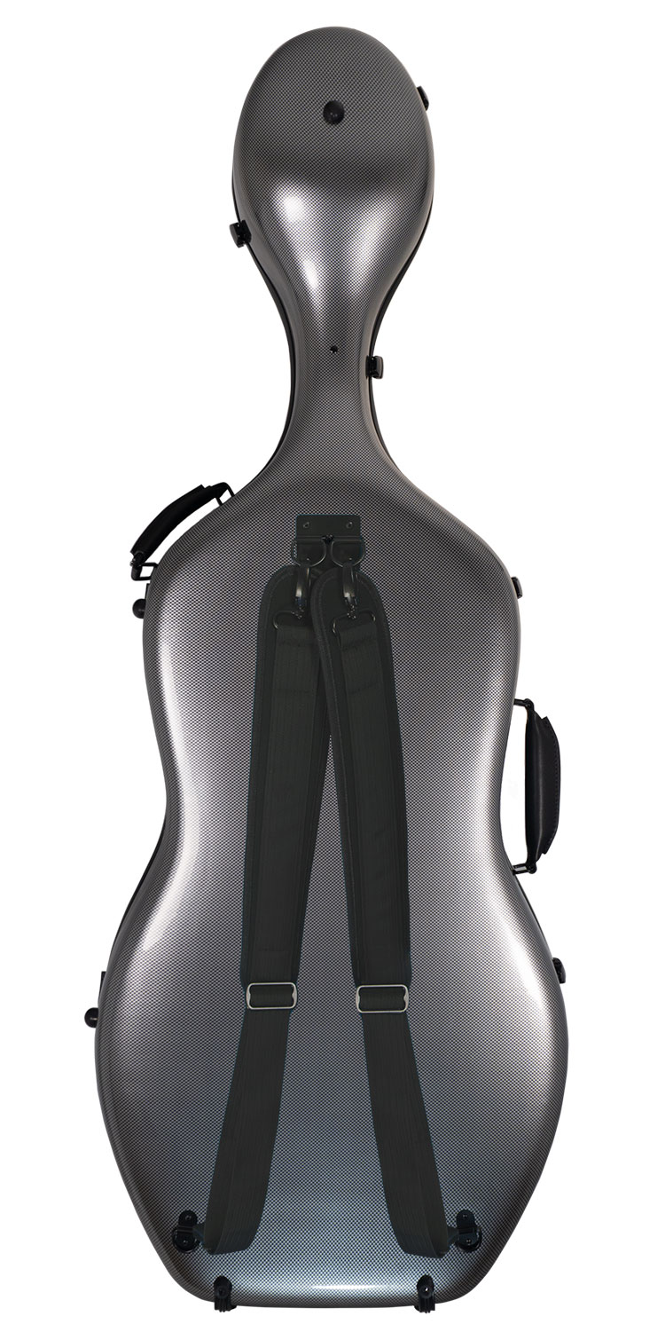 Ultra lahek kovček za violončelo Puro Pro, črno bela karo - slika 3