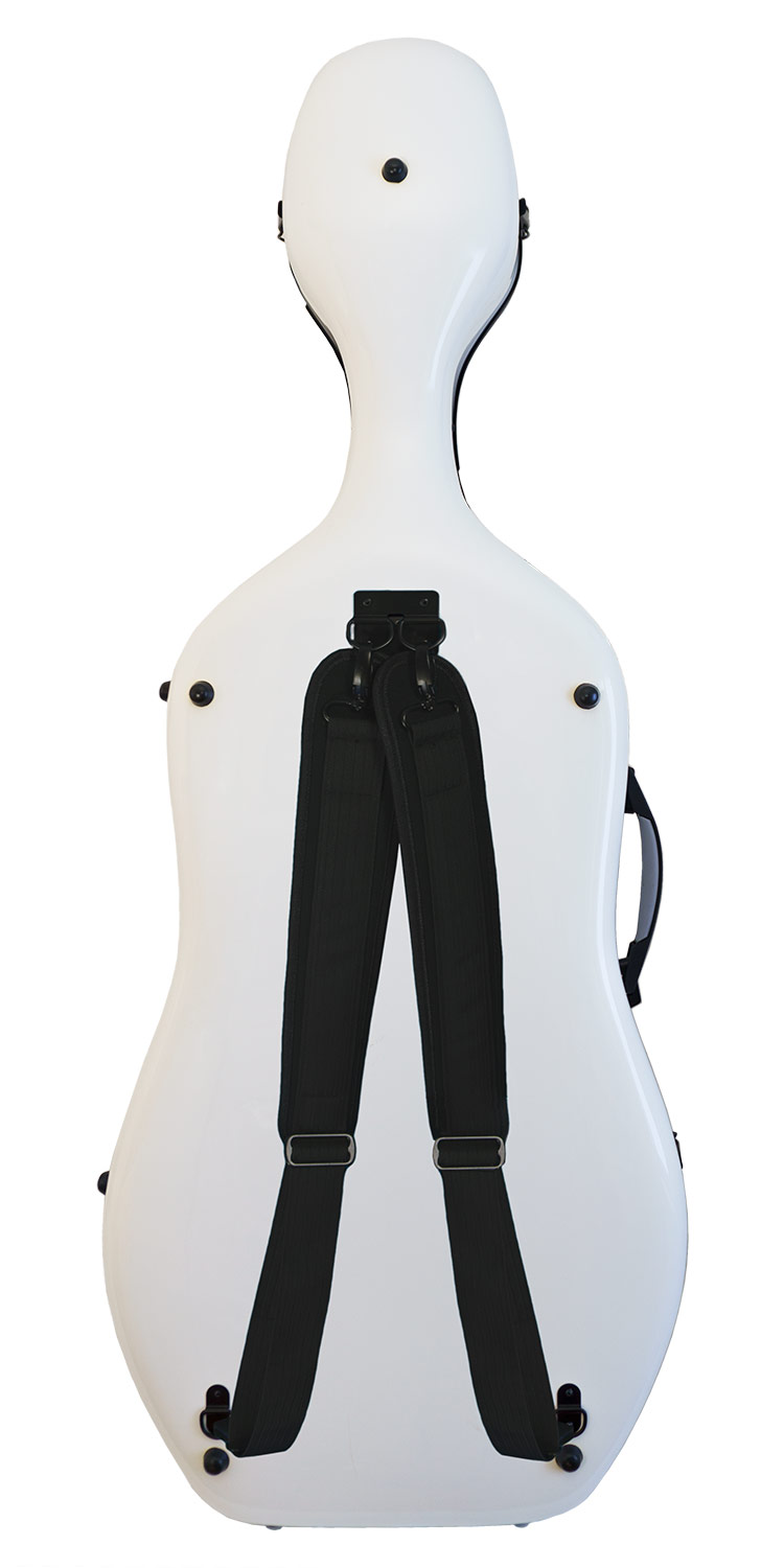Ultra lahek kovček za violončelo Puro Pro, model montagnana, bel - slika 2